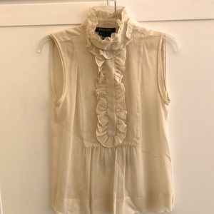 Etcetera size 6 100% silk sleeveless blouse